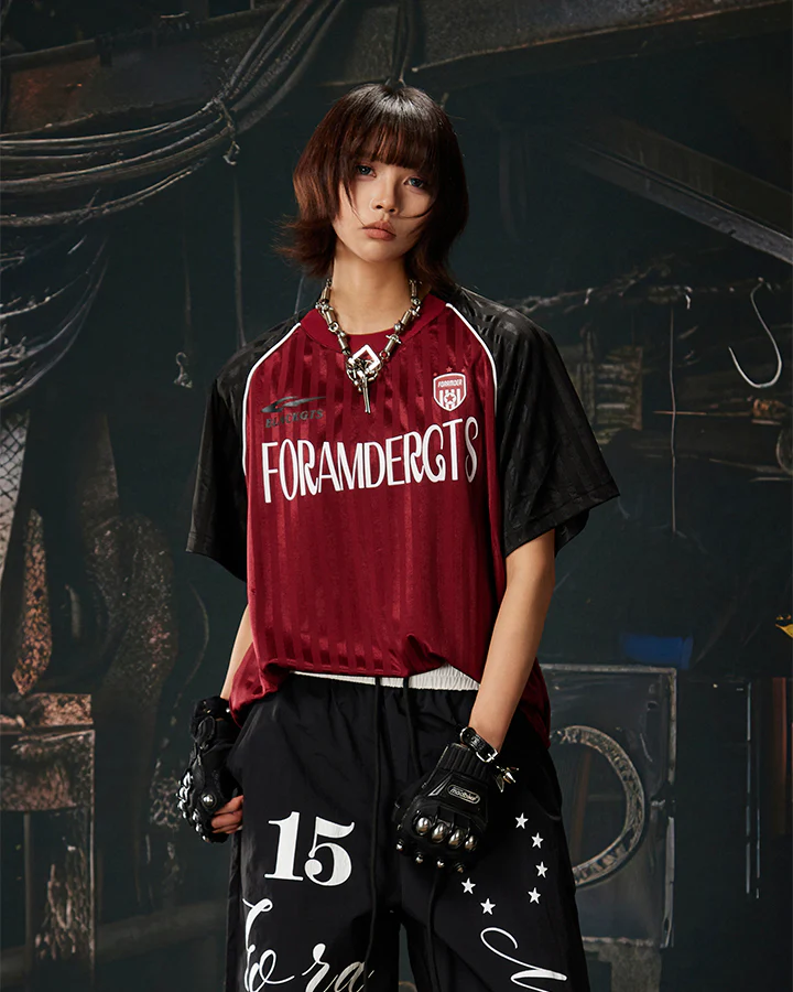 Retro Striped Star Number Jersey T-Shirt - Image 11