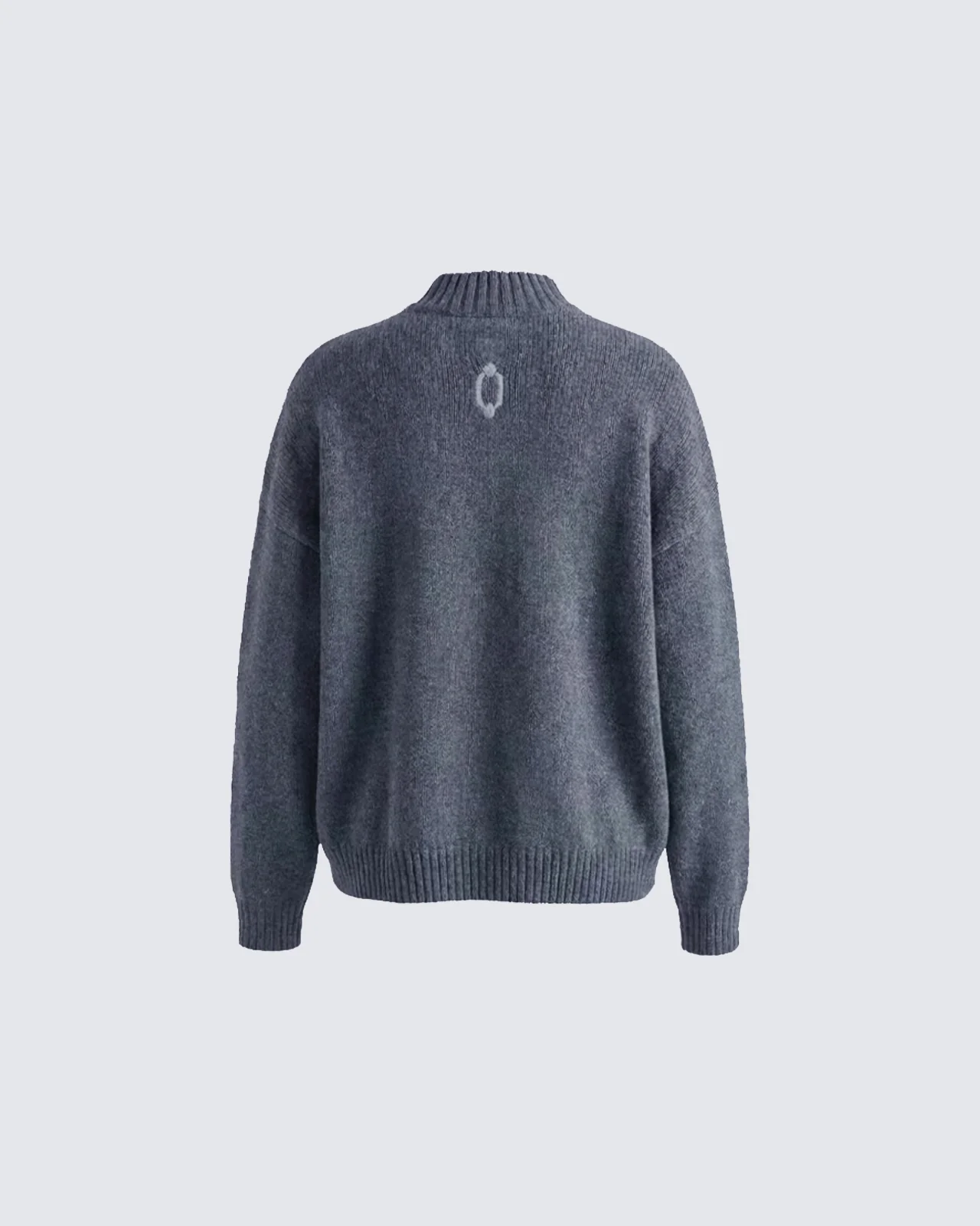 Retro Text Knit Crewneck Sweater - Image 4