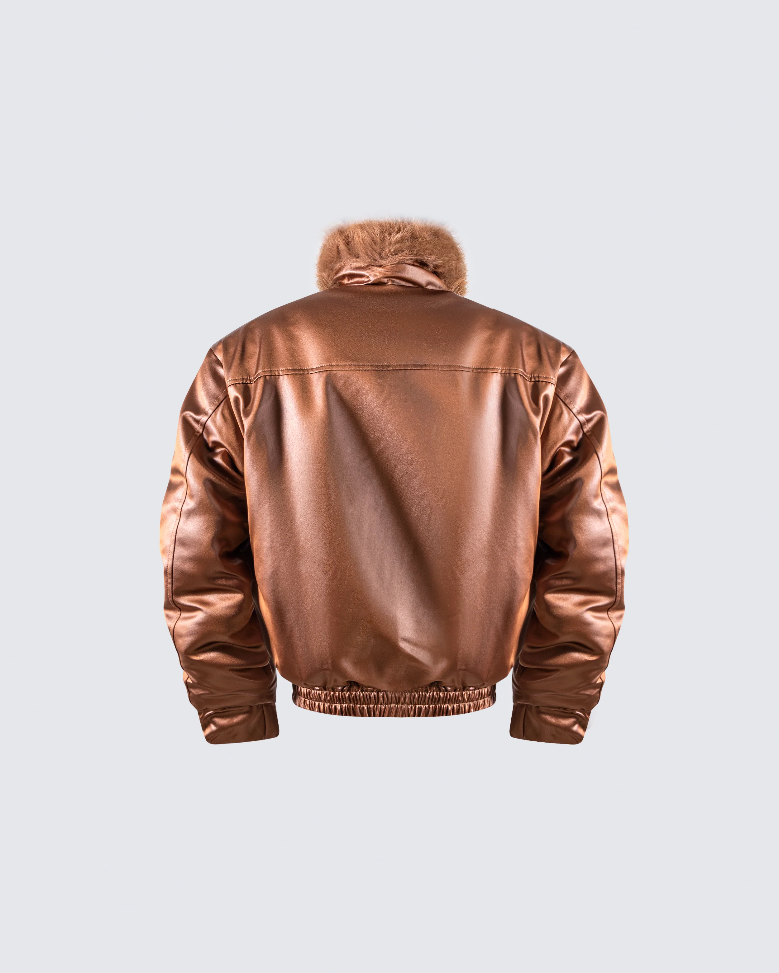 Reversible Faux Fur & Faux Leather Jacket - Image 13