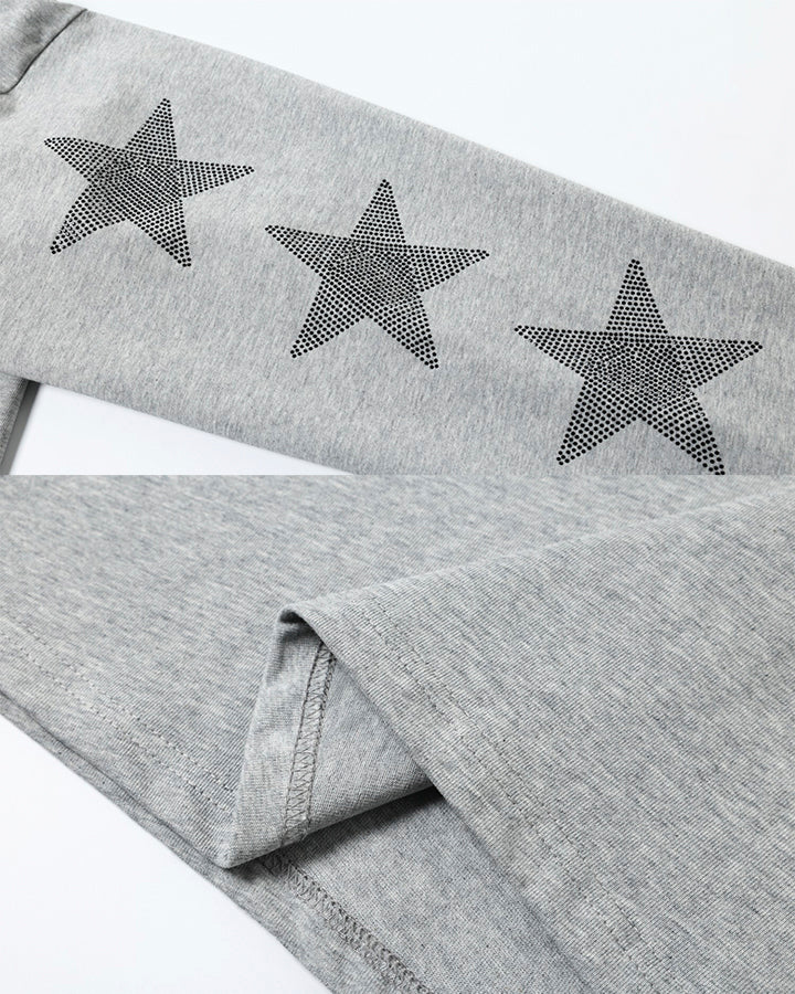 Rhinestone Star Graphic Long Sleeve Shirt - Image 12