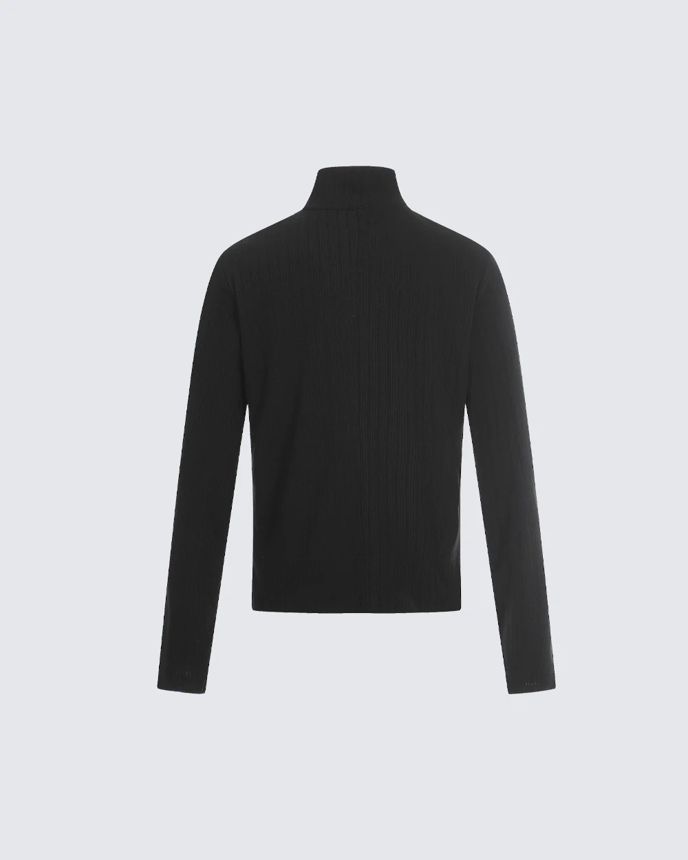Ribbed Graphic Zip-Up Long Sleeve - Image 8