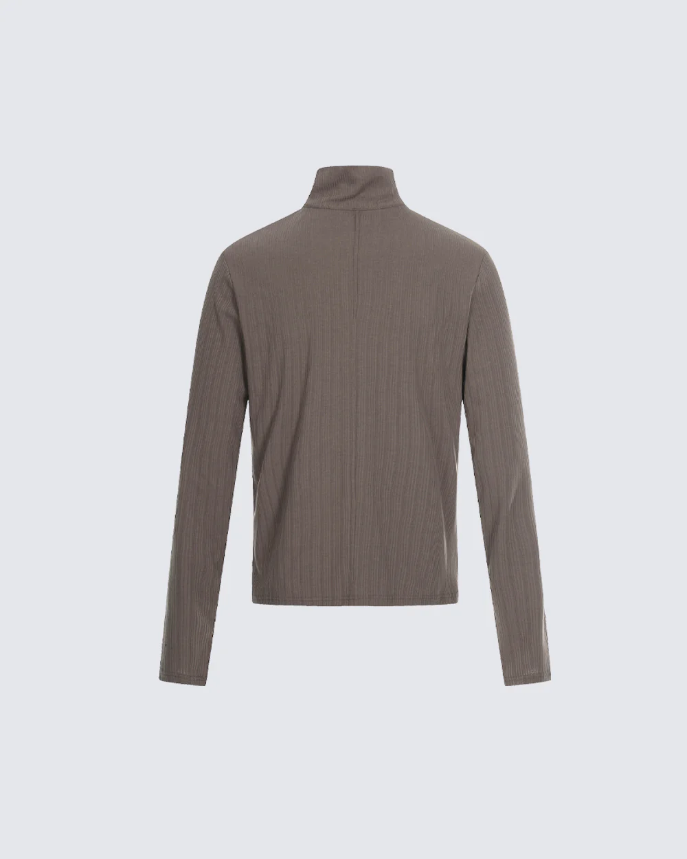 Ribbed Graphic Zip-Up Long Sleeve - Image 9