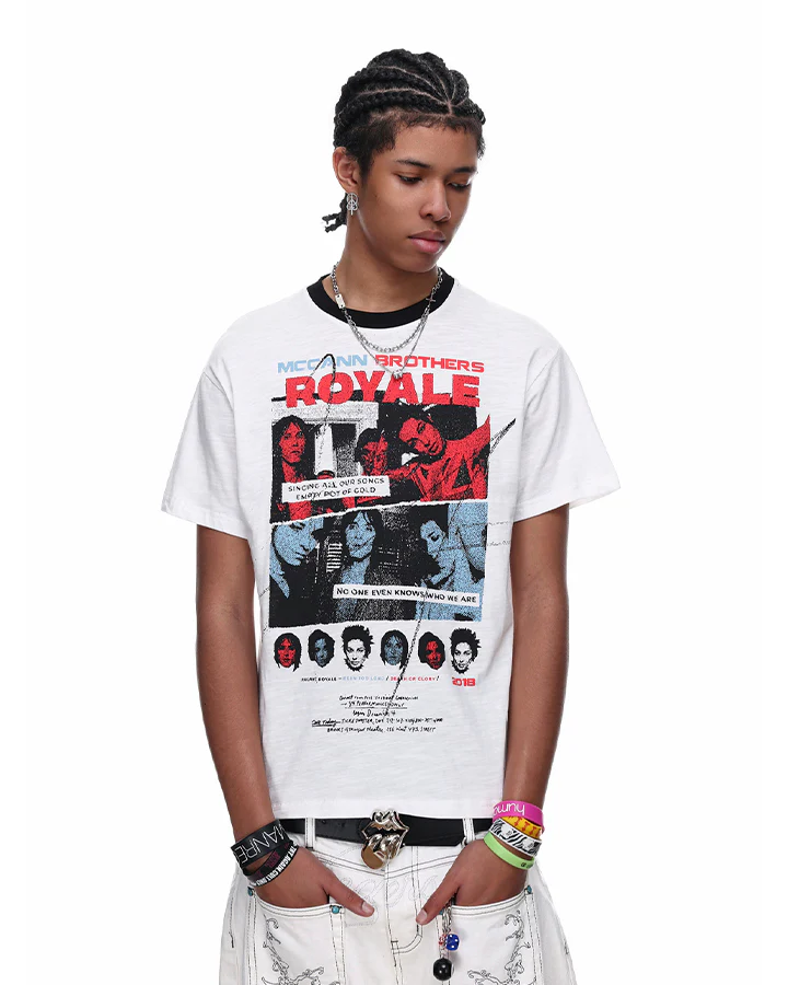 Rock Hip-Hop Graphic T-shirt - Image 3
