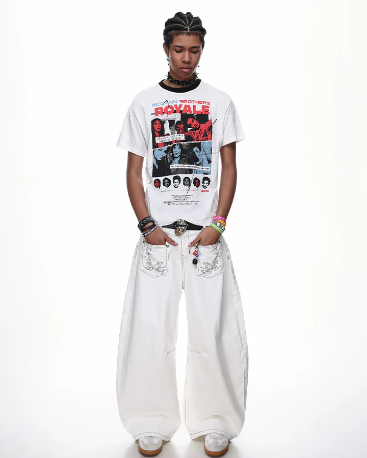 Rock Hip-Hop Graphic T-shirt - Image 4
