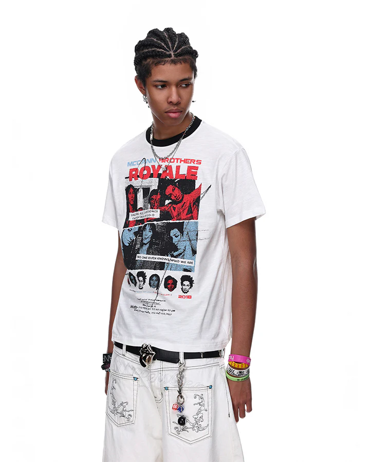 Rock Hip-Hop Graphic T-shirt - Image 7