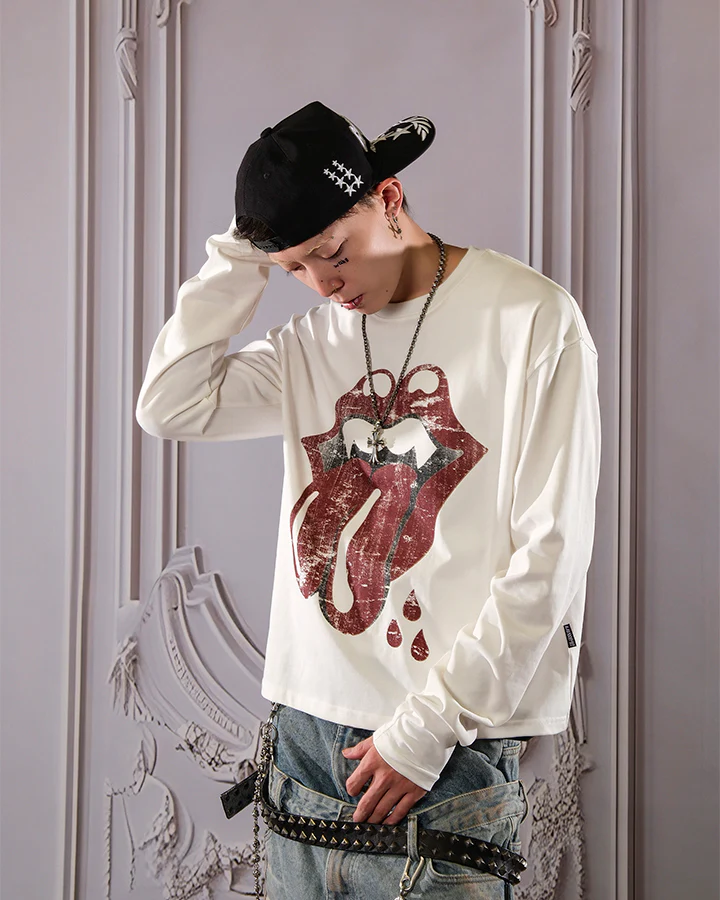 Rolling Stones Tongue Graphic Long Sleeve - Image 2