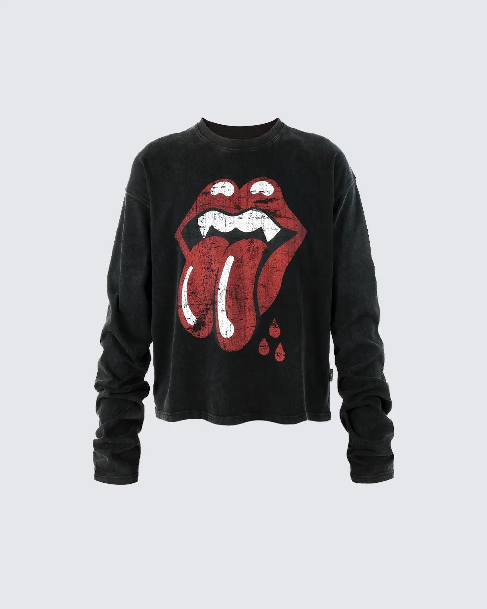 Rolling Stones Tongue Graphic Long Sleeve - Image 4