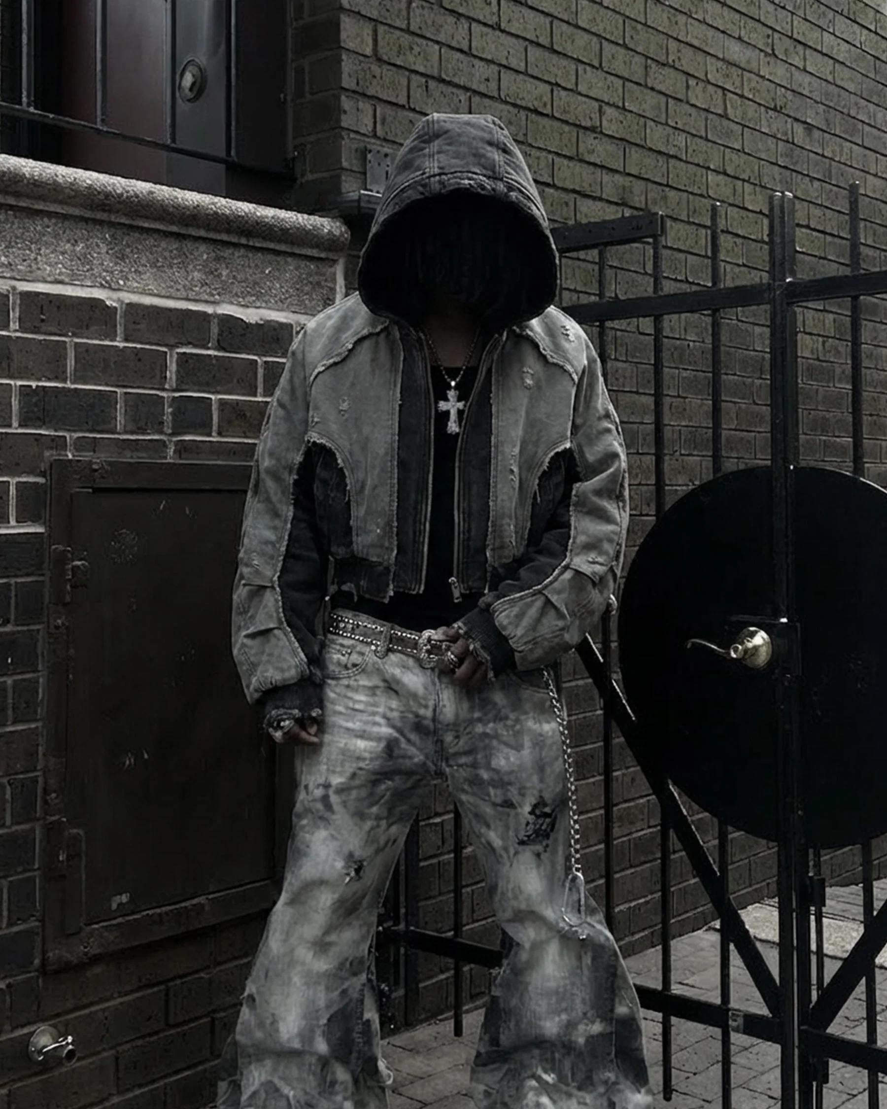 RUINED AMUSEMENT PARK SERIES-Wasteland Style Jacket - Image 2