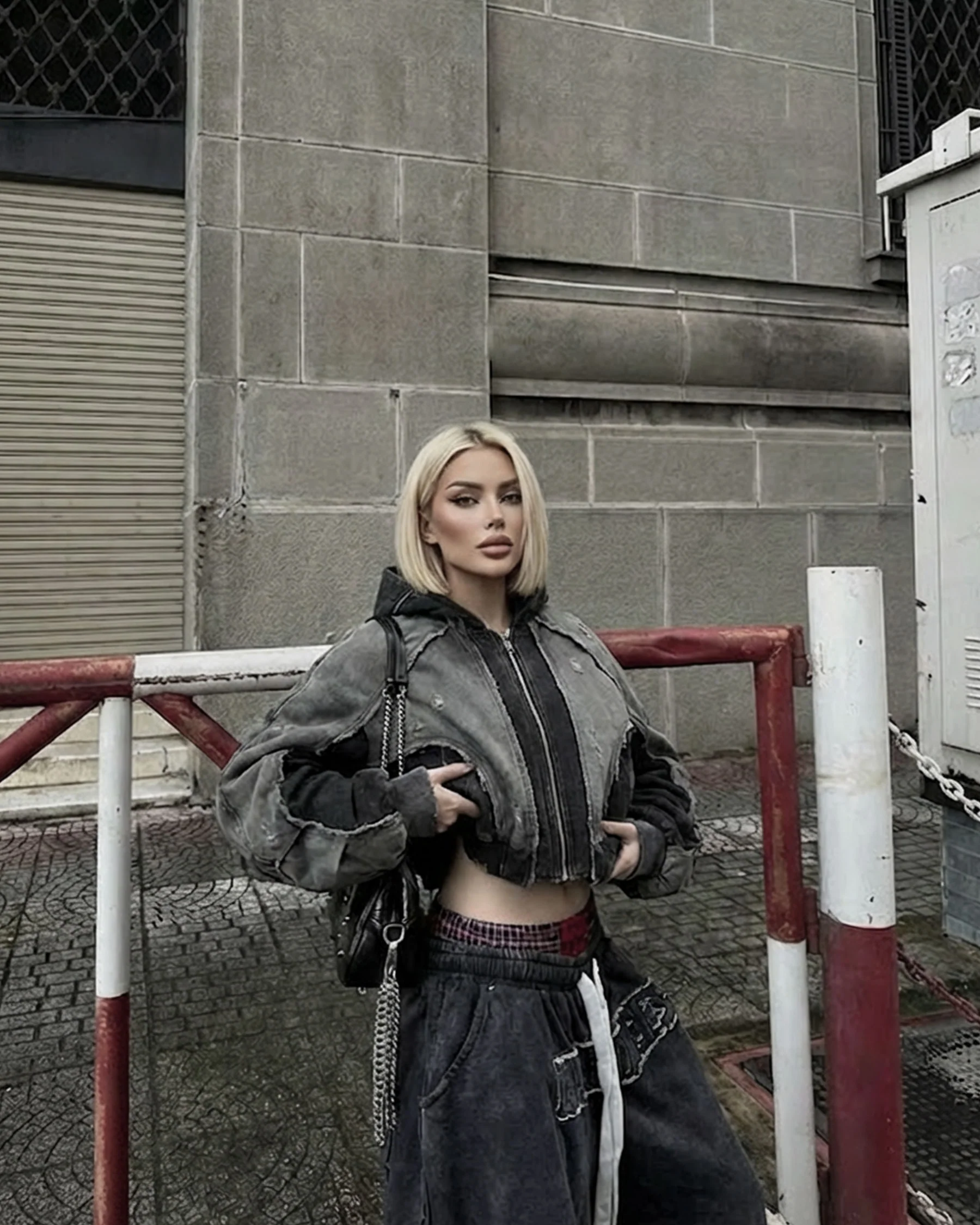 RUINED AMUSEMENT PARK SERIES-Wasteland Style Jacket - Image 5