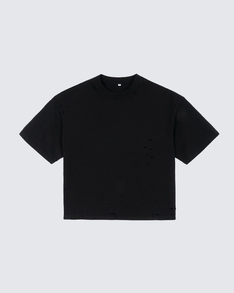 Street Fashion Short Boxy Tee - Image 3