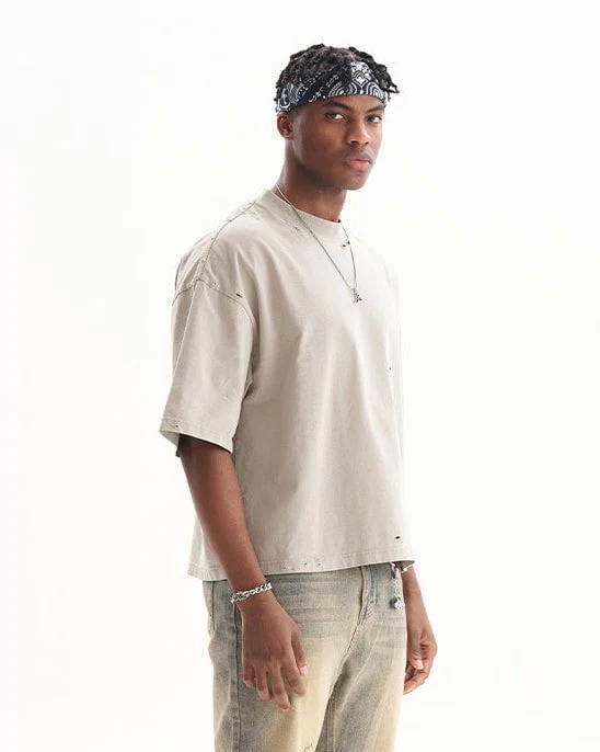 Street Fashion Short Boxy Tee - Image 7