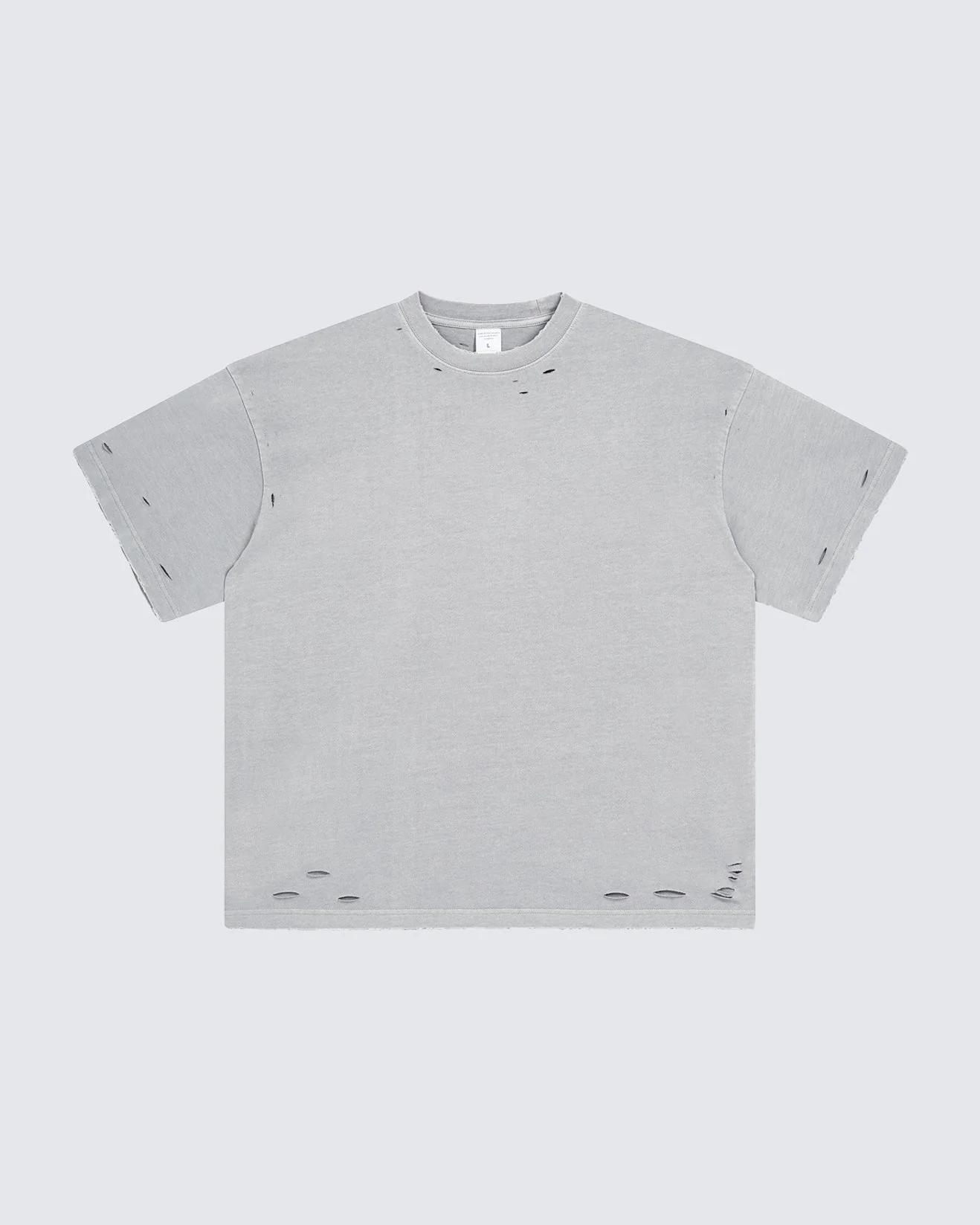 Street Fashion Distressed Short Boxy Tee - Image 5