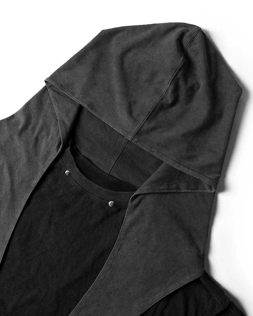 Segmented Wide Cropped Hoodie - Image 7