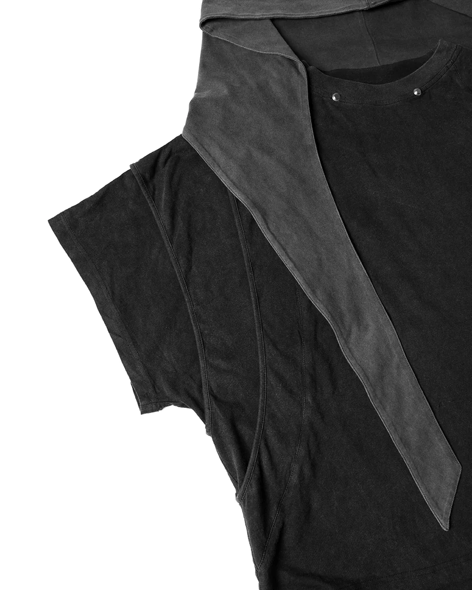 Segmented Wide Cropped Hoodie - Image 8