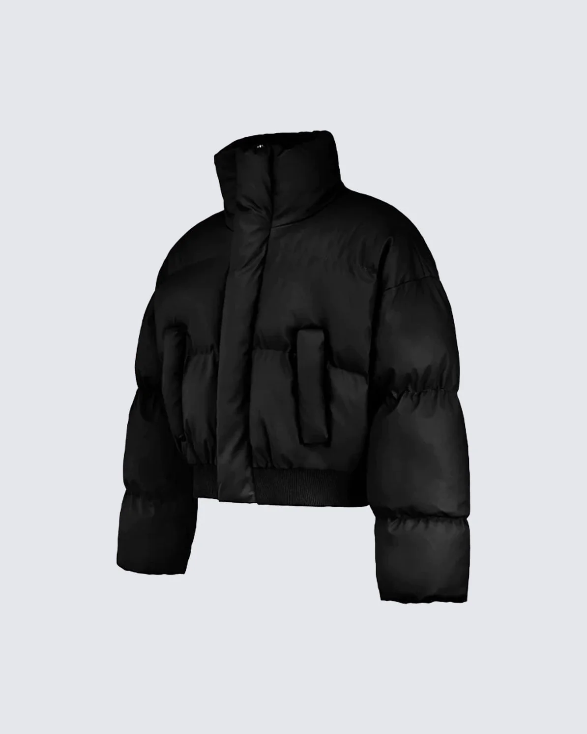 Simple High Neck Short Cotton Jacket - Image 5