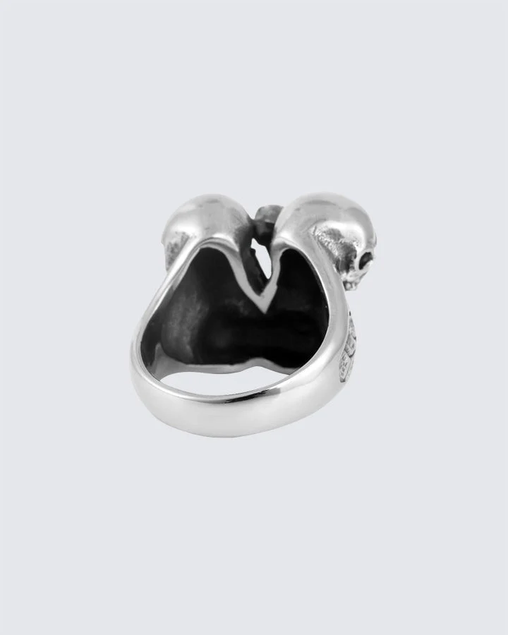 Skull Titanium Steel Ring - Image 3