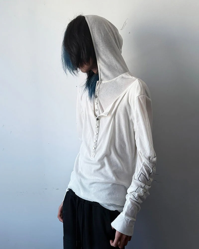 Slim Fit Long Sleeve Pullover with Unique Design - Image 2