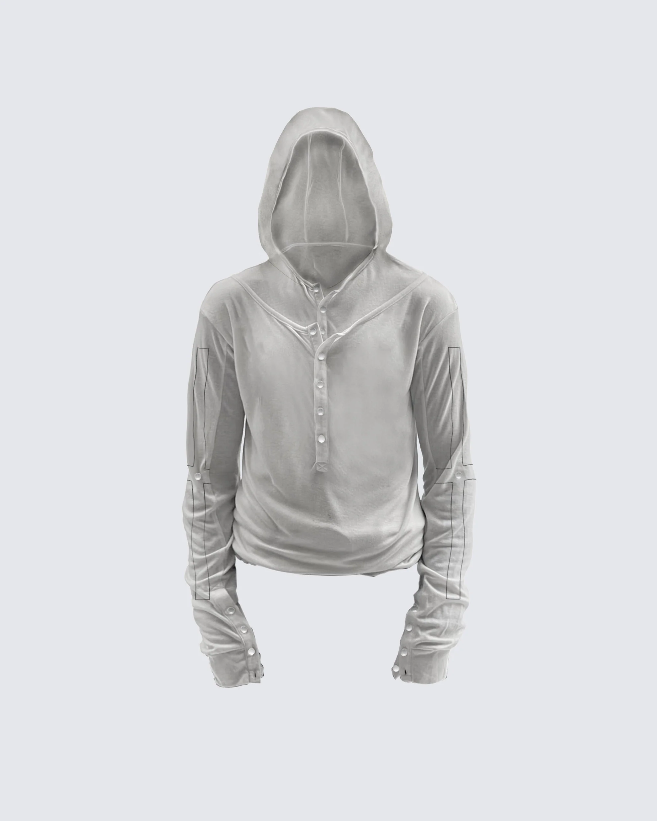 Slim Fit Long Sleeve Pullover with Unique Design - Image 3