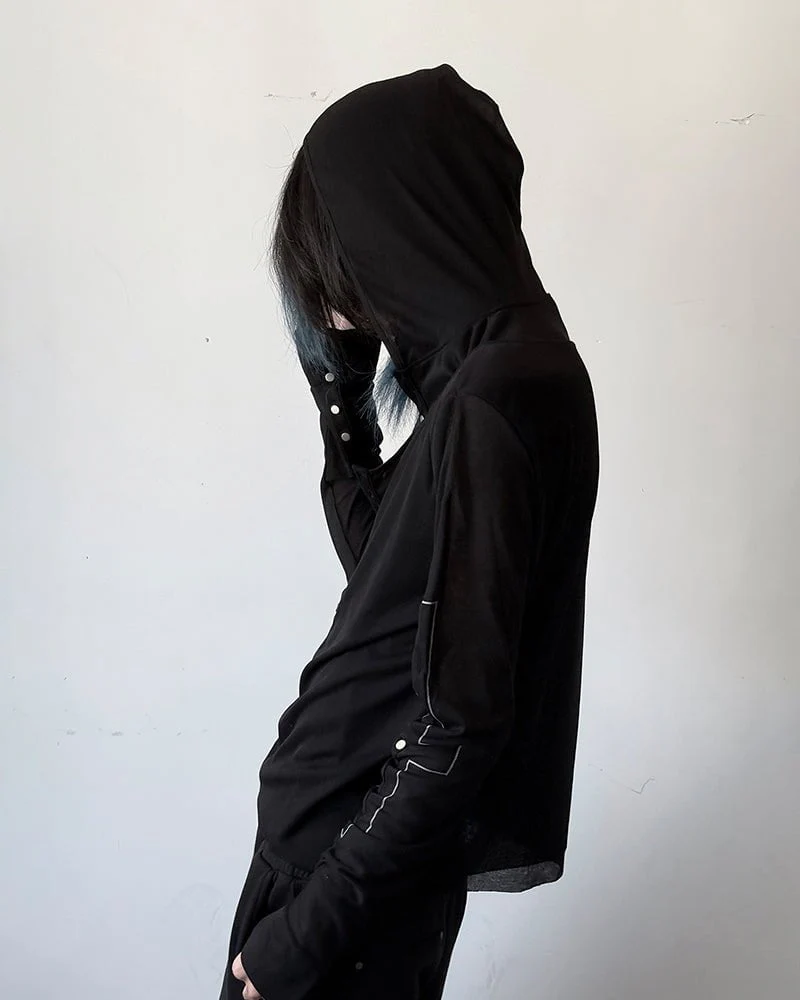 Slim Fit Long Sleeve Pullover with Unique Design - Image 4
