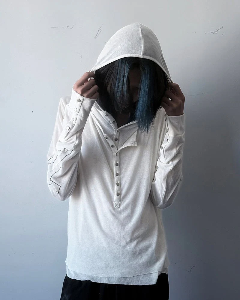 Slim Fit Long Sleeve Pullover with Unique Design - Image 7