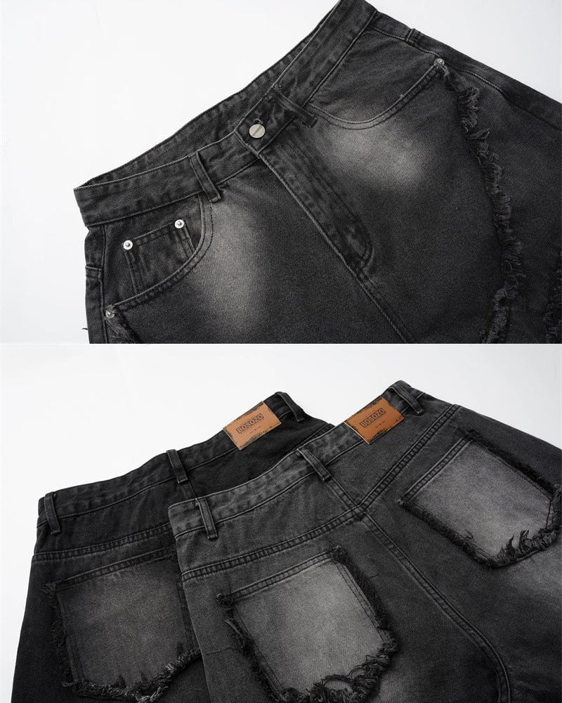 Spiral-Stitched Wide-Leg Jeans - Image 5