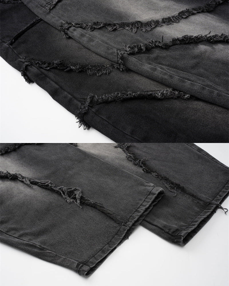 Spiral-Stitched Wide-Leg Jeans - Image 6