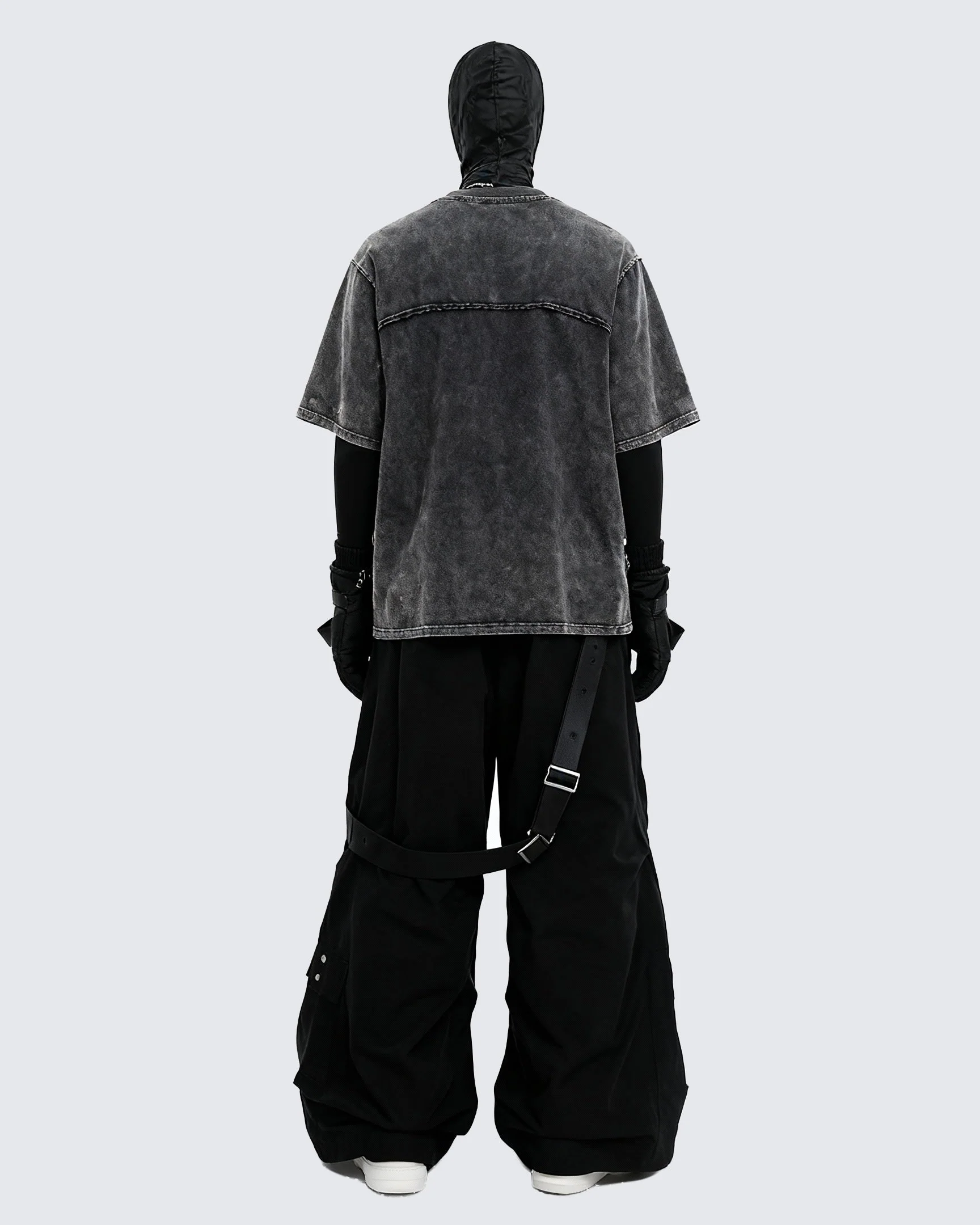 Split Raw Edge Short Sleeve T-Shirt - Image 3