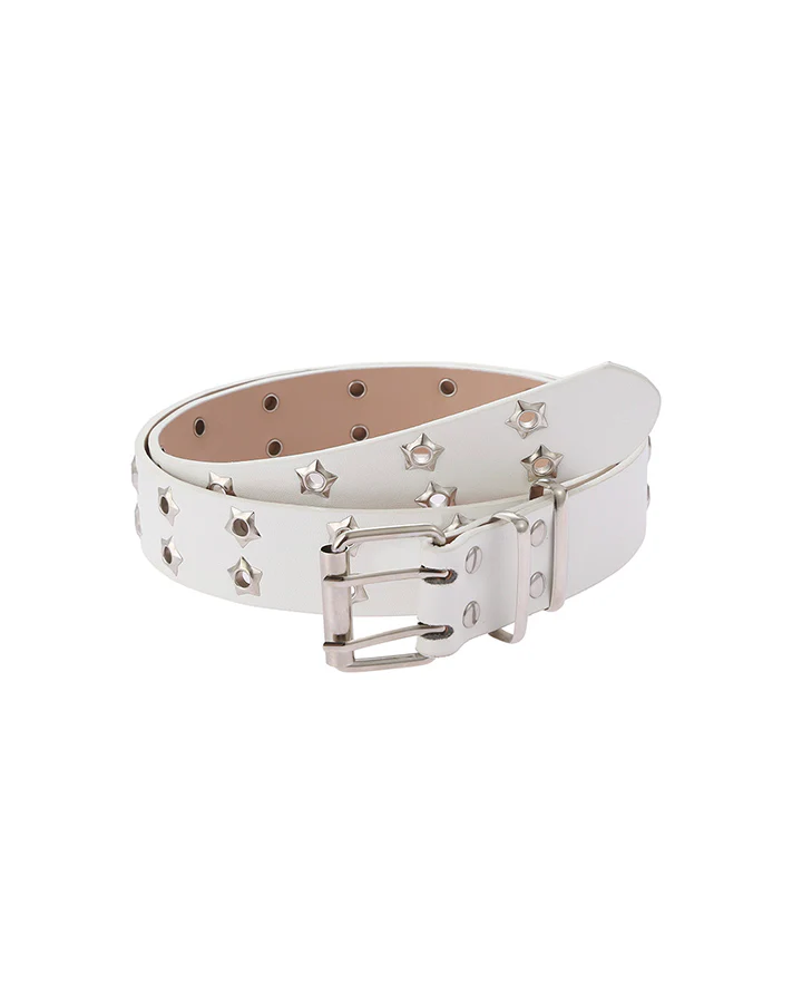 Star Cutout Double-Prong Buckle Belt - Image 6