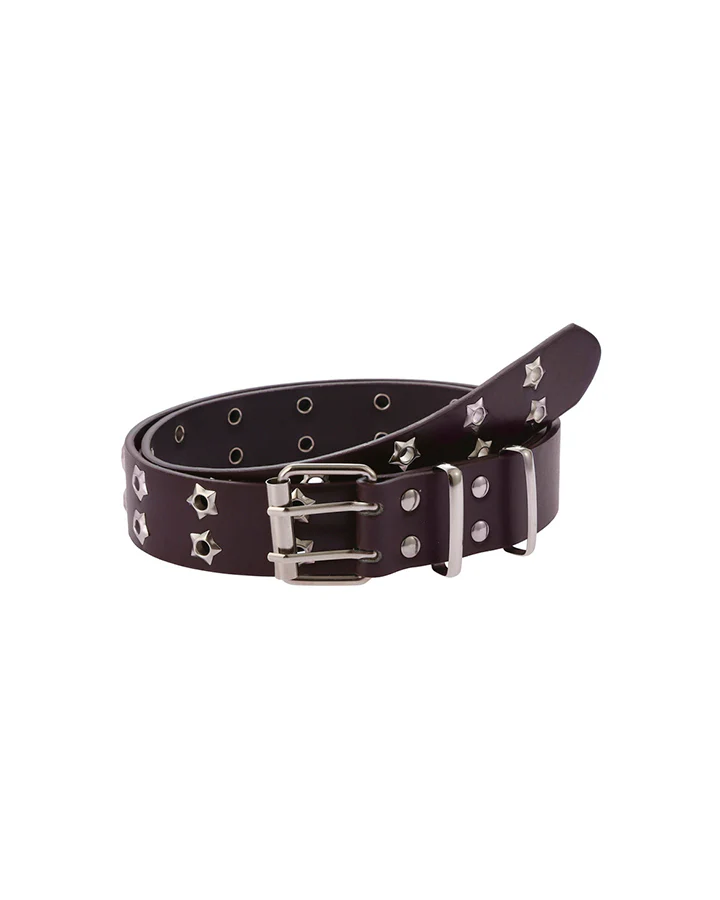 Star Cutout Double-Prong Buckle Belt - Image 8