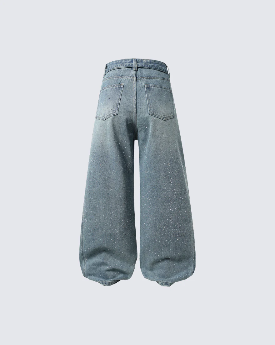 Starry Dot New Balloon Jeans - Image 4