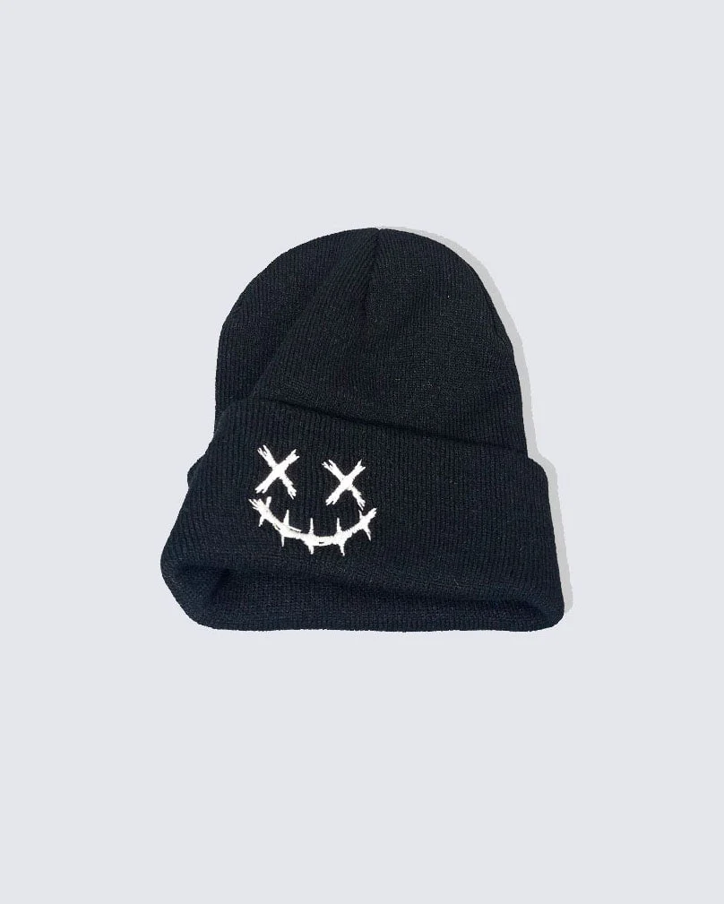Street Embroidered Knitted Beanie - Image 4