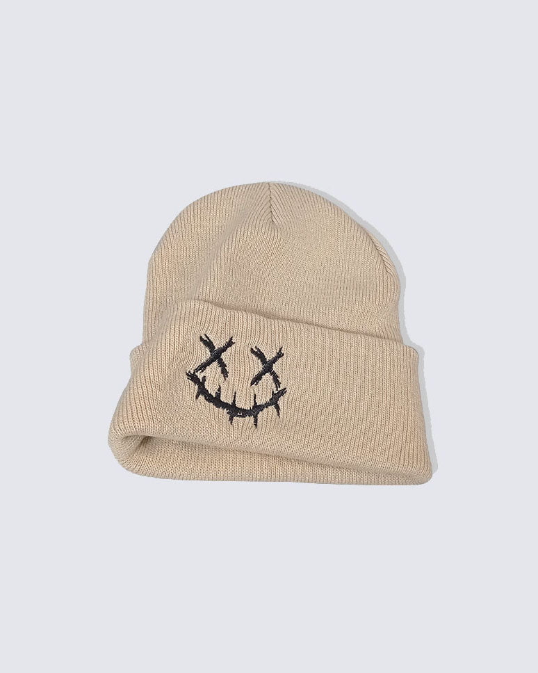 Street Embroidered Knitted Beanie - Image 5