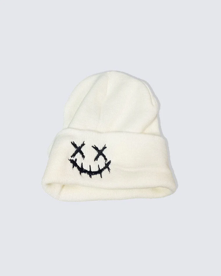 Street Embroidered Knitted Beanie - Image 6