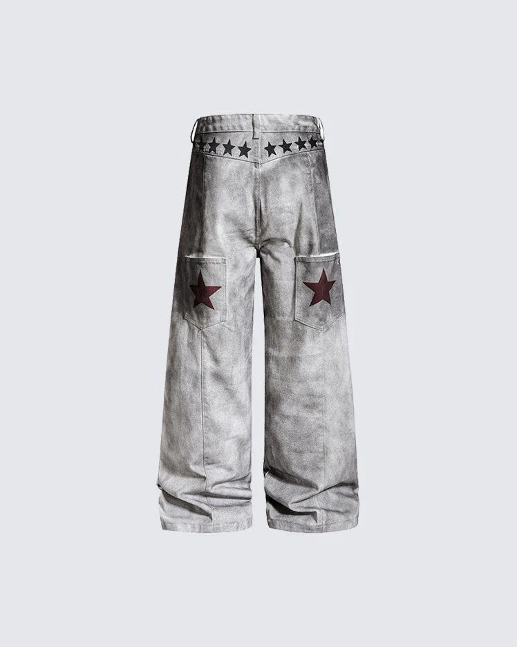 Street Hip-Hop Distressed Denim Jeans - Image 3