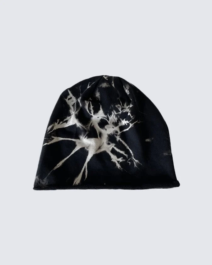 Street Style Tie-Dye Loose Knit Beanie - Image 3
