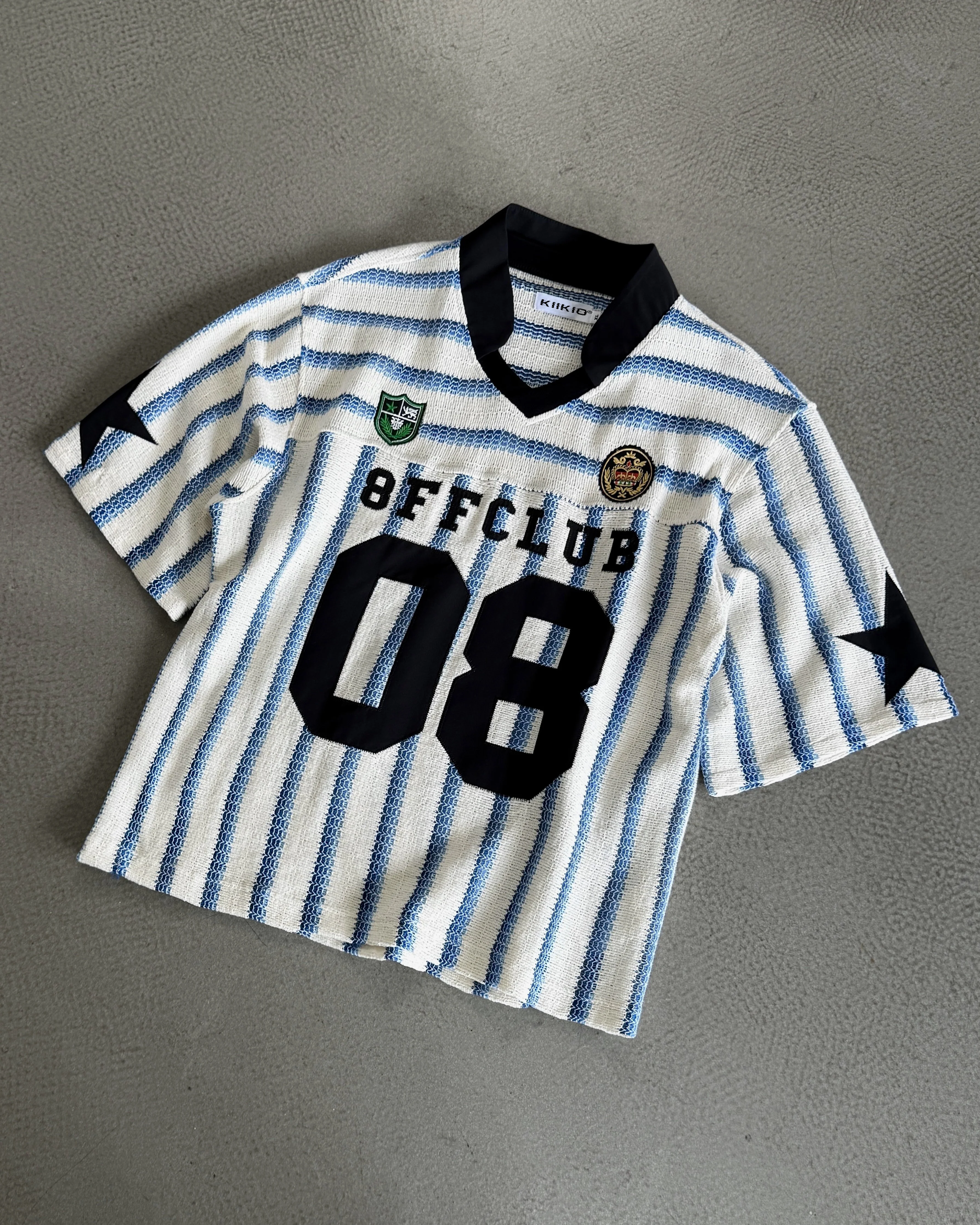 Striped Number Graphic Sport Jersey Tee - Image 2