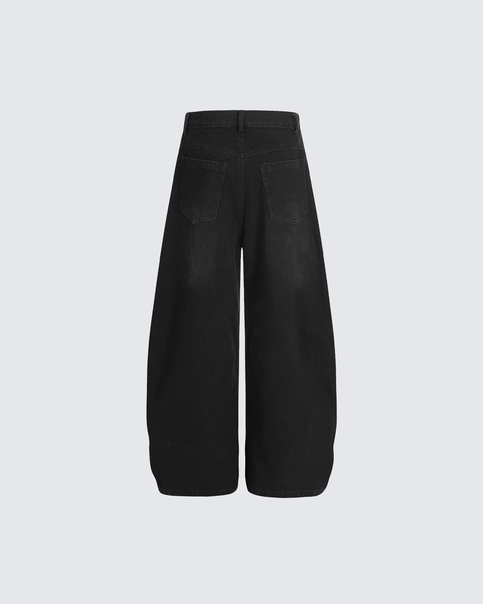 Striped Panel Wide-Leg Denim Pants - Image 5