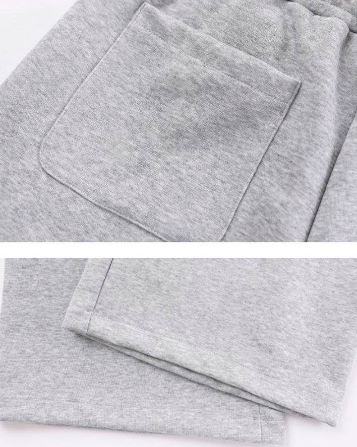 Striped Panel Wide Leg Sweatpants - Image 12
