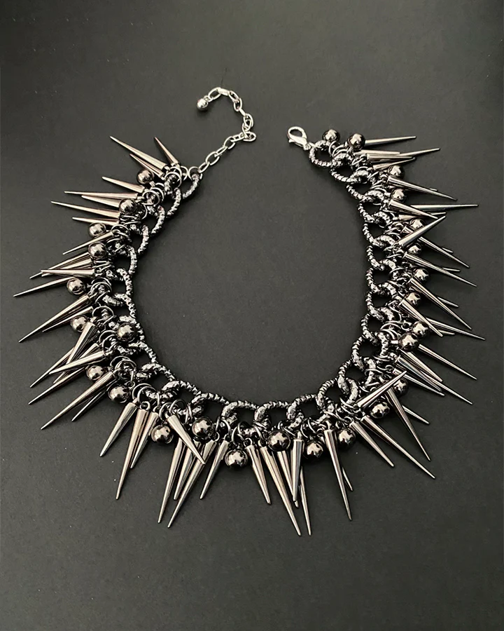Studded Bead Tassel Abaya Necklace - Image 6