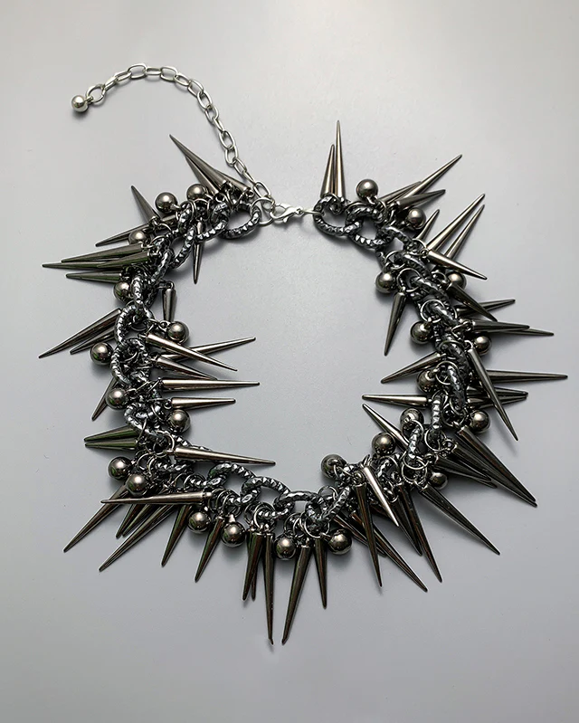 Studded Bead Tassel Abaya Necklace - Image 8