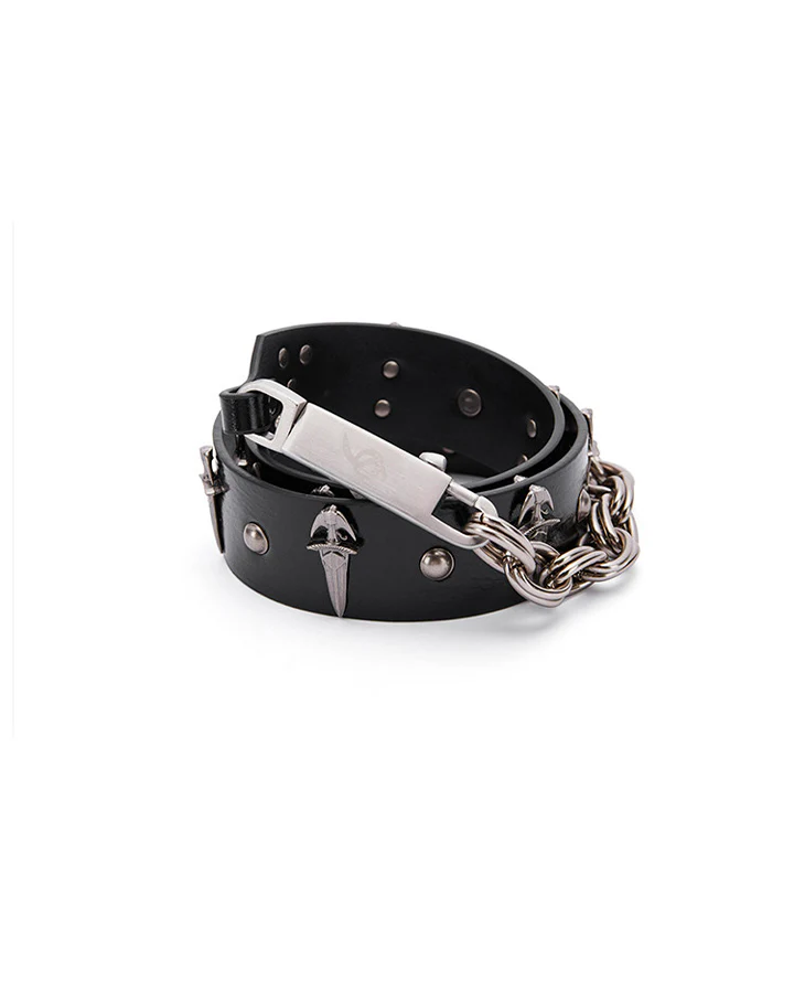 Studded Chain Punk Belt - Image 6