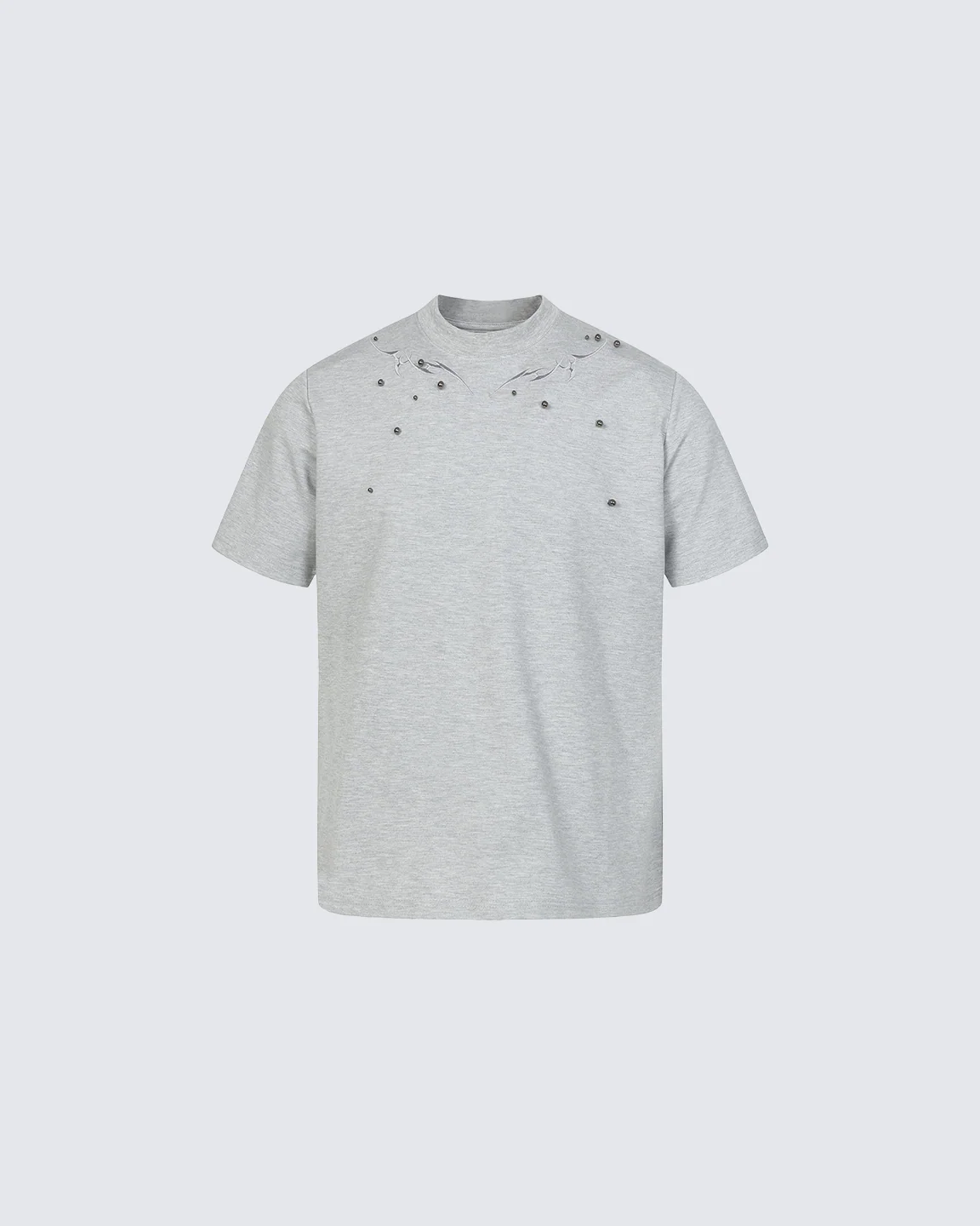 Studded Flame Spine T-Shirt - Image 8