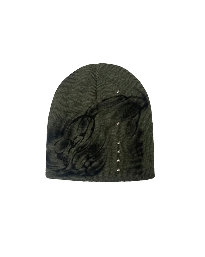 Studded Gradient Beanie Hat - Image 2