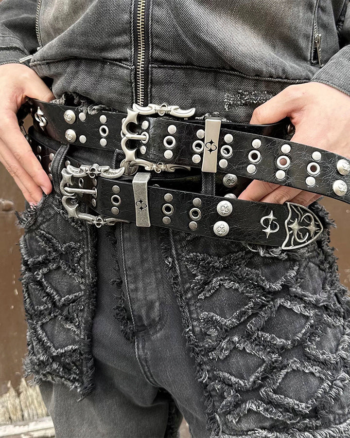 Studded Hip-Hop Punk Belt - Image 2