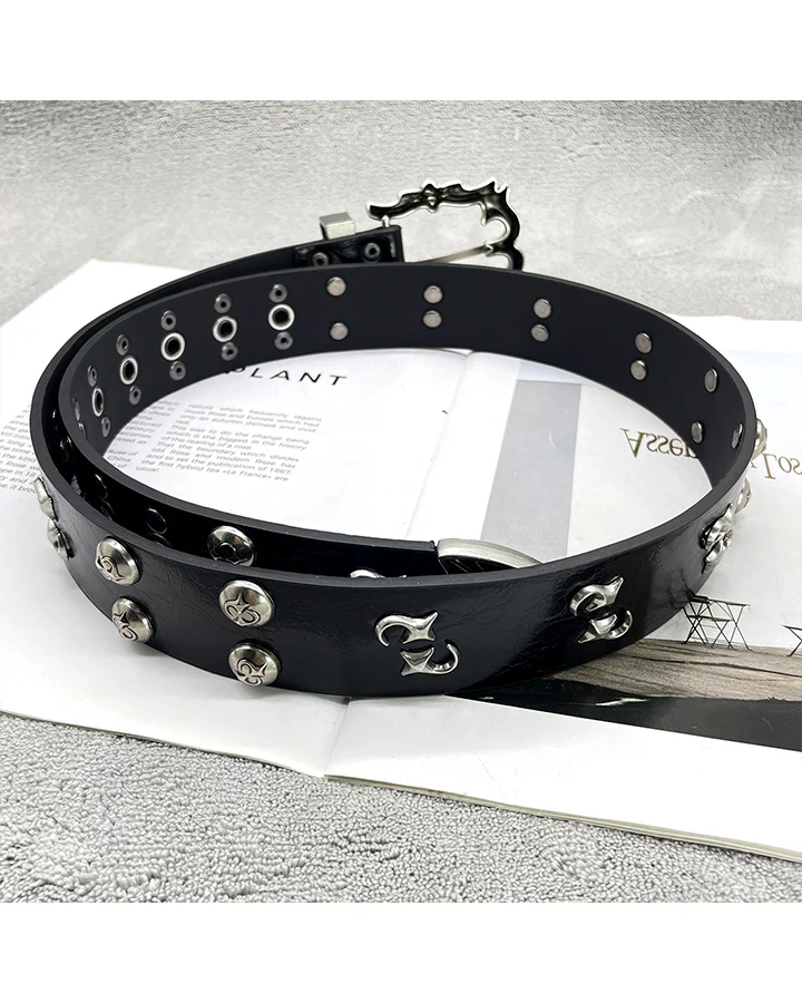 Studded Hip-Hop Punk Belt - Image 3