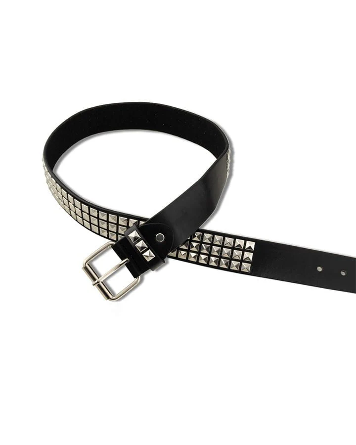 Studded Punk Style Leather Belt - Image 3