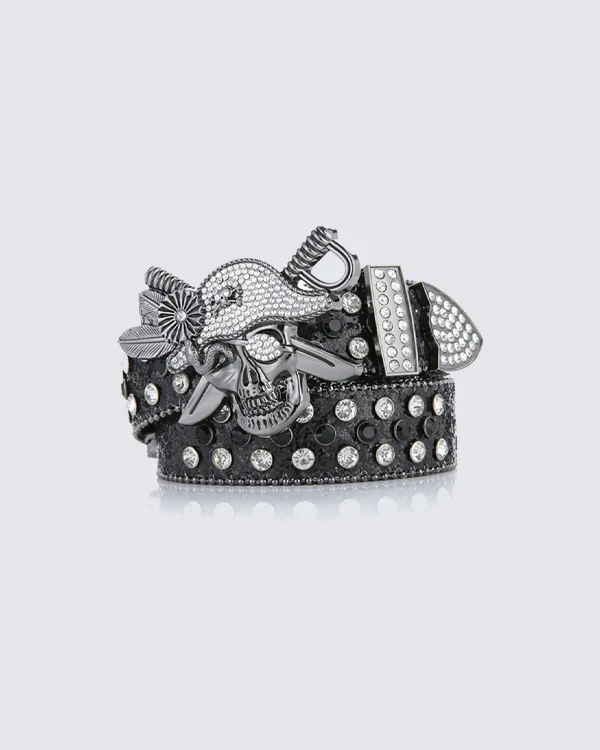 Studded Skull Hardware Belt