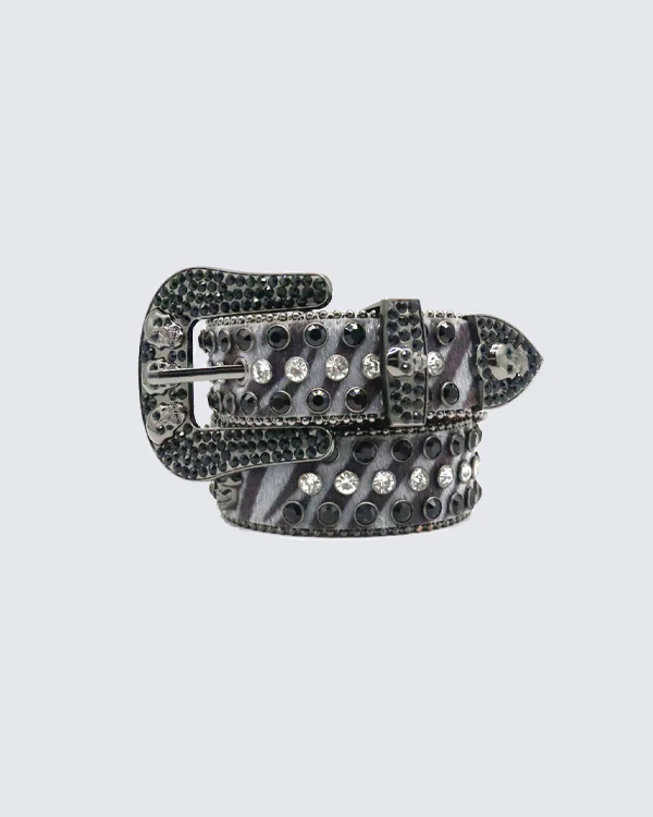 Studded Skull Punk Belt - Image 3