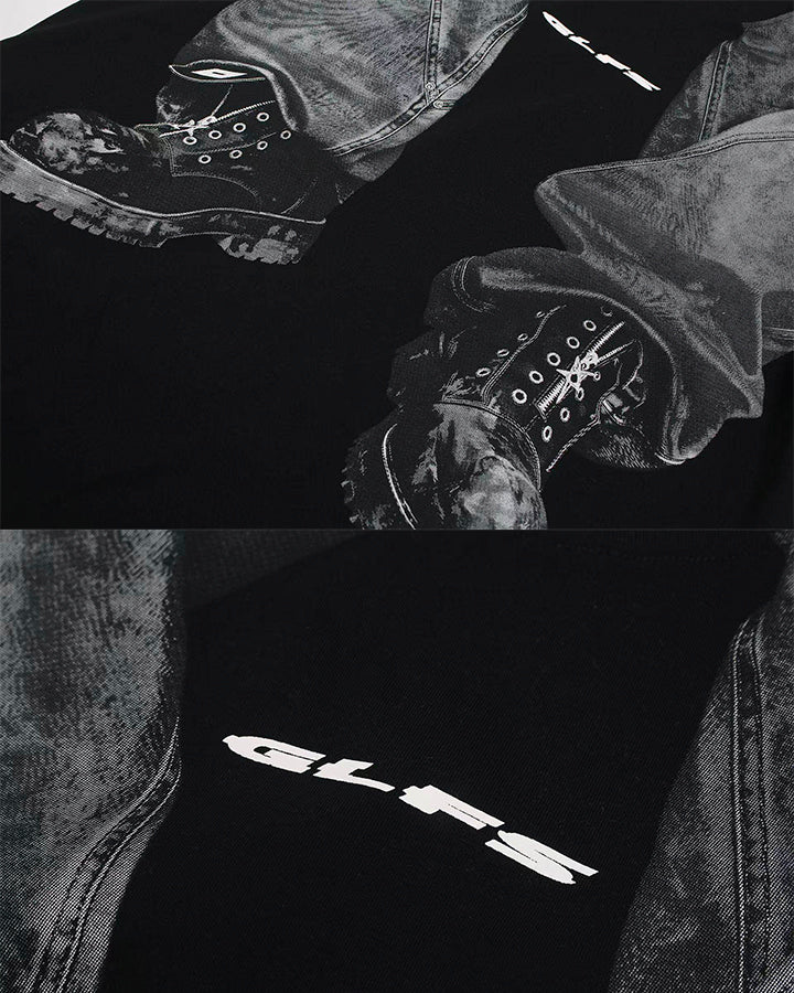 Subculture Street Cool Graphic Cotton T-Shirt - Image 5