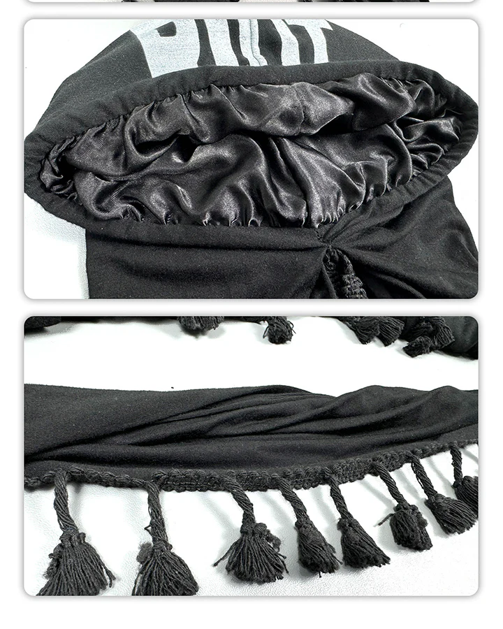 Tassel Print Twist Tail Hip-Hop Hat - Image 6